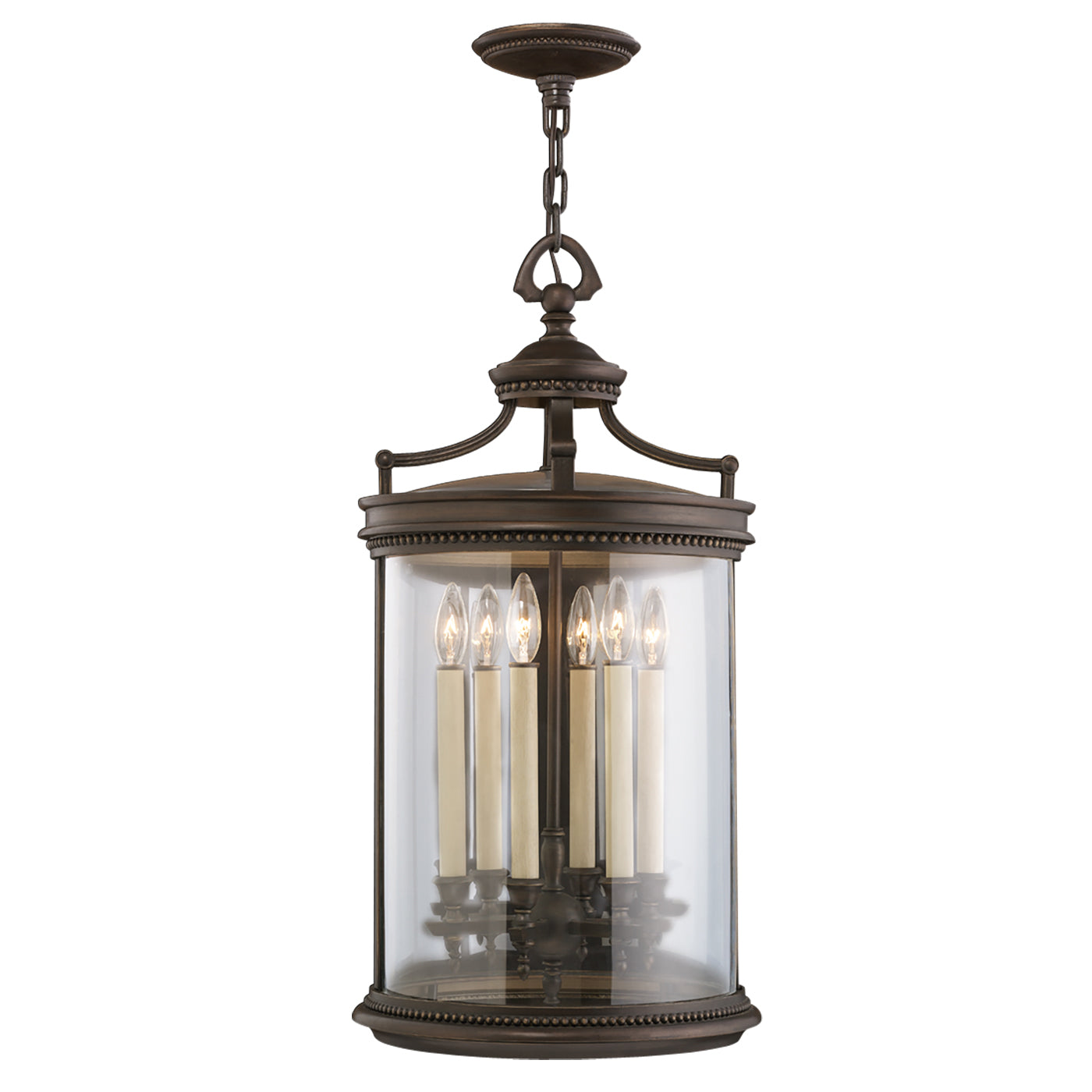 Fine Art Handcrafted Lighting - 538182ST - Six Light Outdoor Lantern - Louvre - Bronze