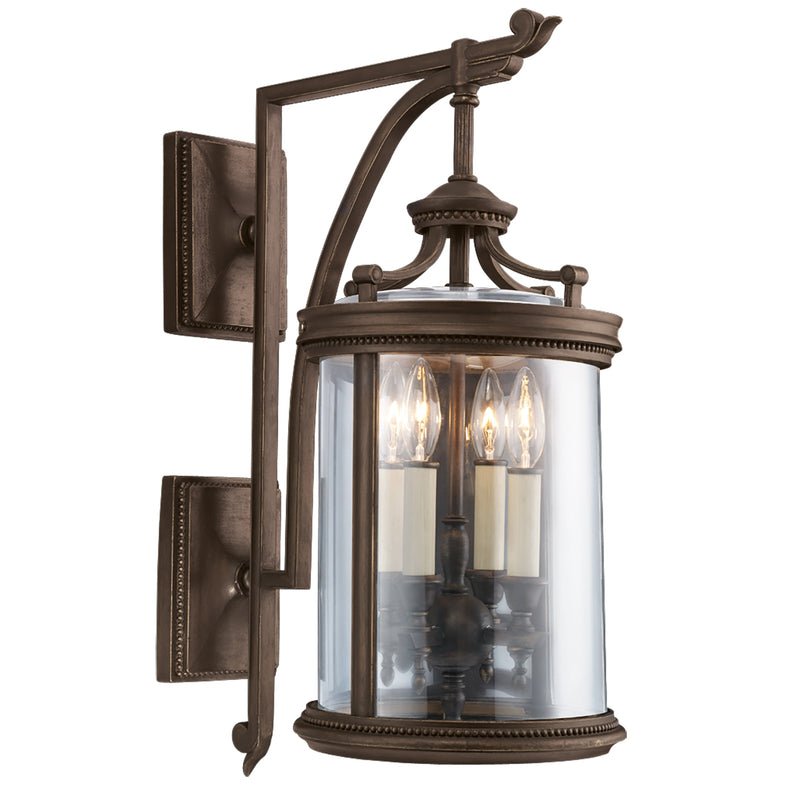 Fine Art Handcrafted Lighting - 538581ST - Four Light Outdoor Wall Mount - Louvre - Bronze