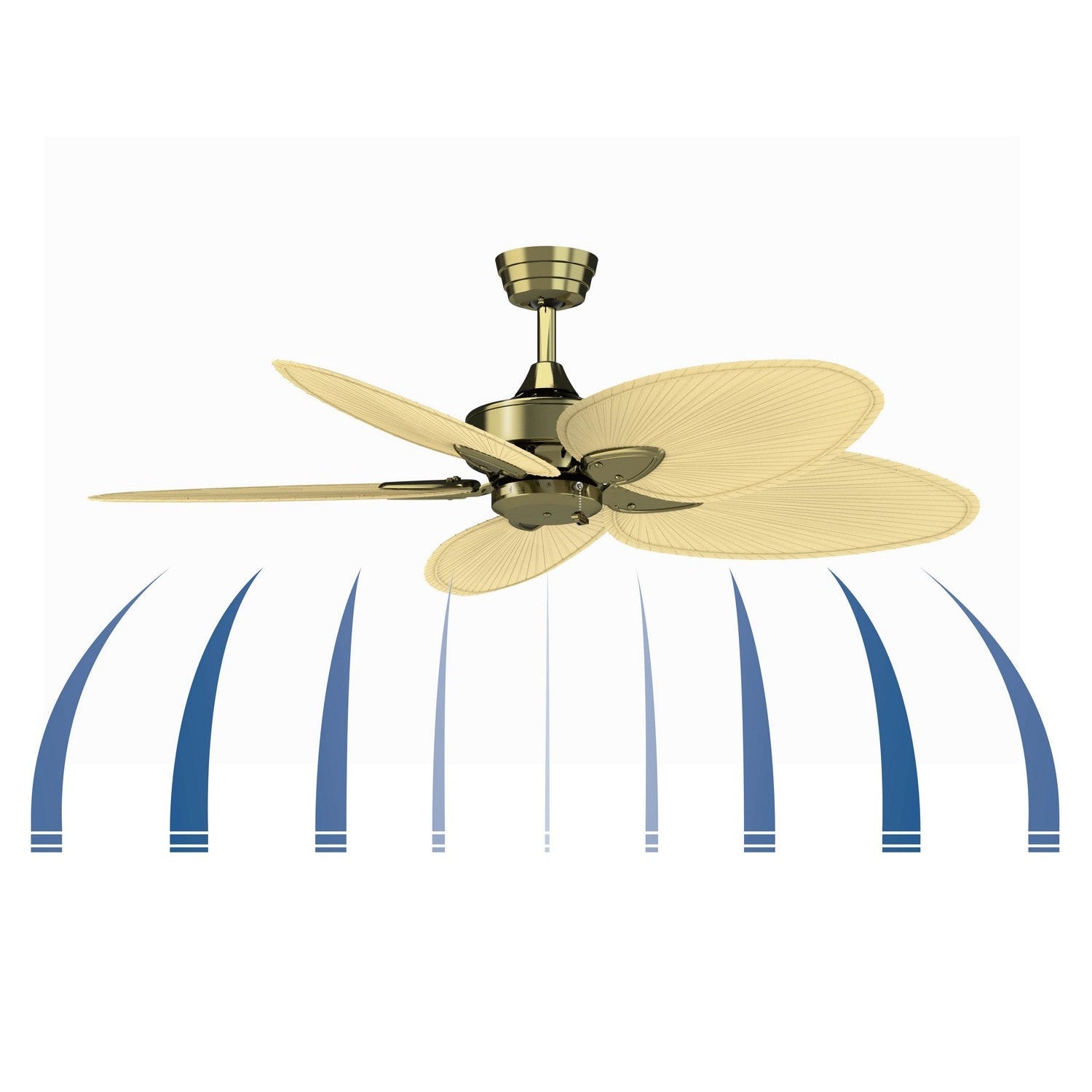 Fanimation - FP7500AB - 52"Ceiling Fan - Windpointe - Antique Brass