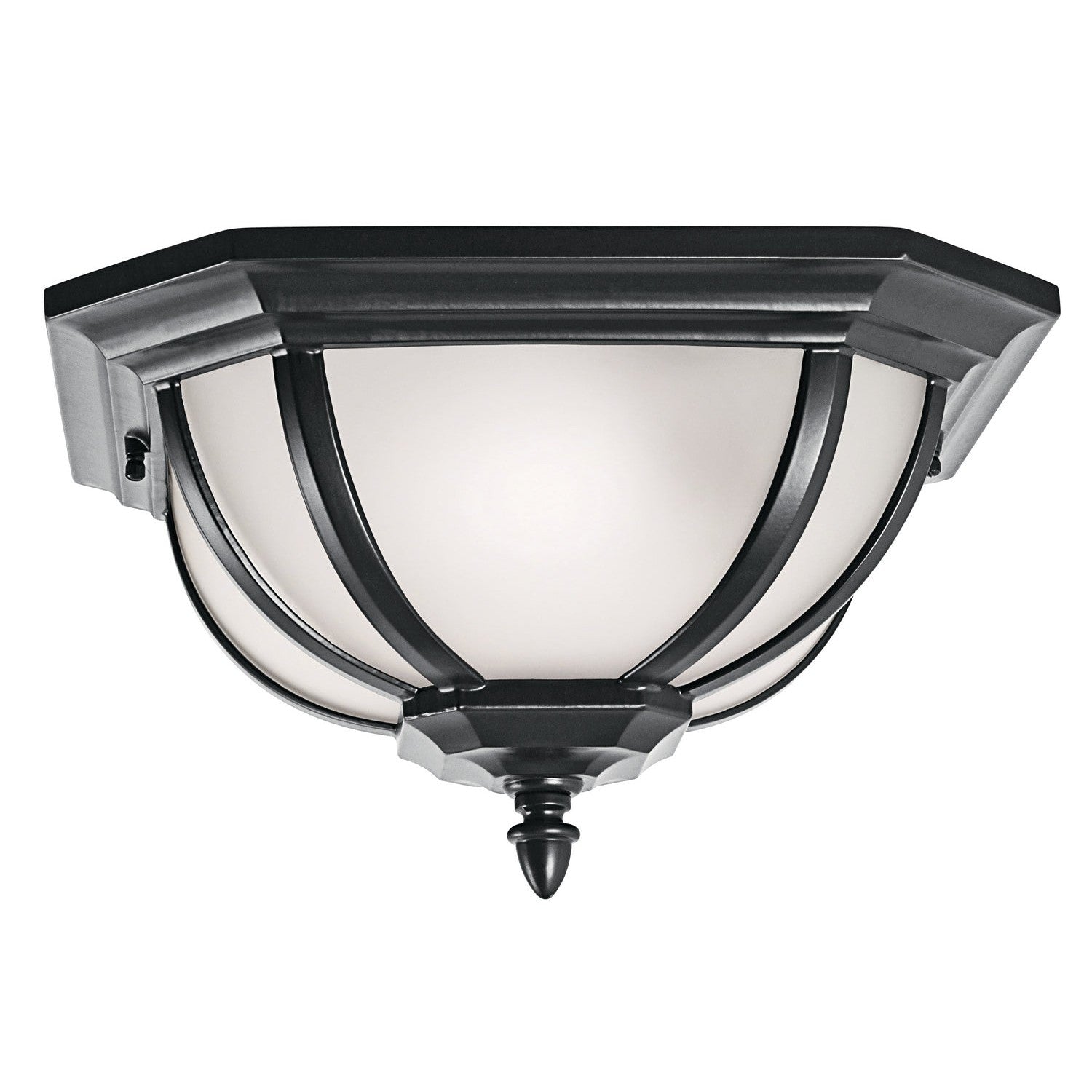 Kichler - 9848BK - Two Light Outdoor Ceiling Mount - Salisbury - Black