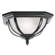 Kichler - 9848BK - Two Light Outdoor Ceiling Mount - Salisbury - Black