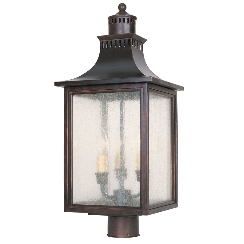 Savoy House - 5-255-13 - Three Light Post Lantern - Monte Grande - English Bronze