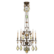 Fine Art Handcrafted Lighting - 708340-1ST - Five Light Chandelier - Encased Gems - Bronze