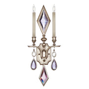 Fine Art Handcrafted Lighting - 729050-1ST - Two Light Wall Sconce - Encased Gems - Silver