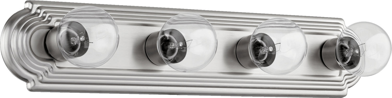Quorum - 5049-4-65 - Four Light Vanity - 5049 Stepped Vanities - Satin Nickel