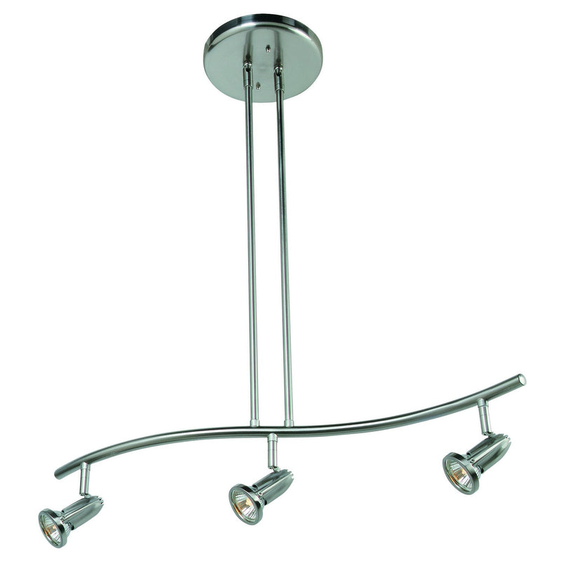 Access - 52205-BS - Three Light Pendant - Cobra - Brushed Steel
