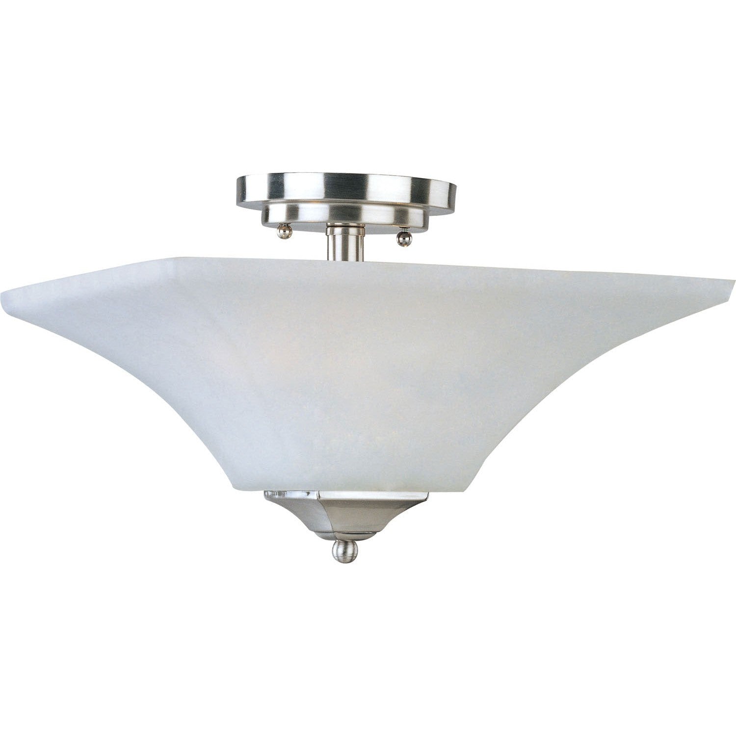 Maxim - 20091FTSN - Two Light Semi-Flush Mount - Aurora - Satin Nickel