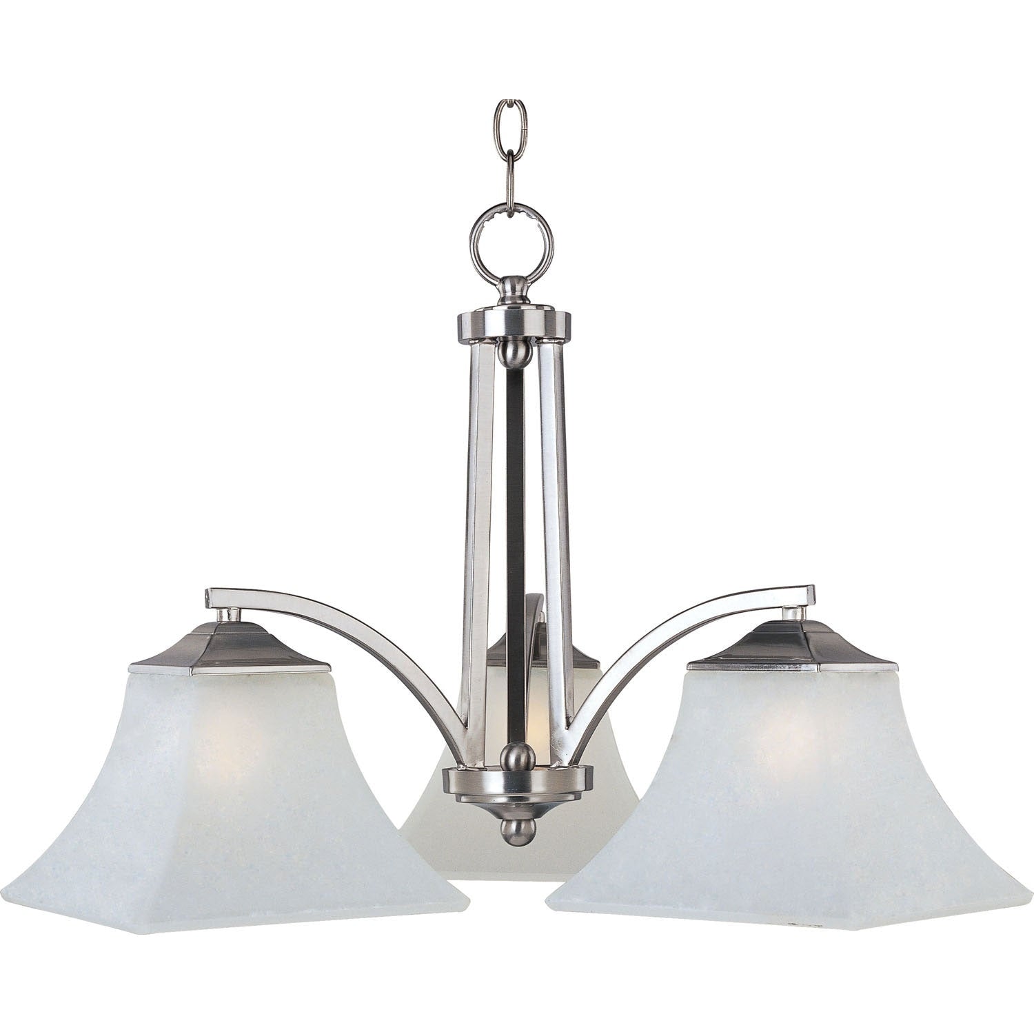 Maxim - 20094FTSN - Three Light Chandelier - Aurora - Satin Nickel