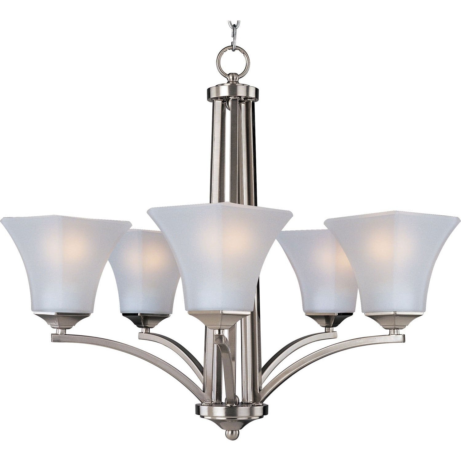 Maxim - 20095FTSN - Five Light Chandelier - Aurora - Satin Nickel