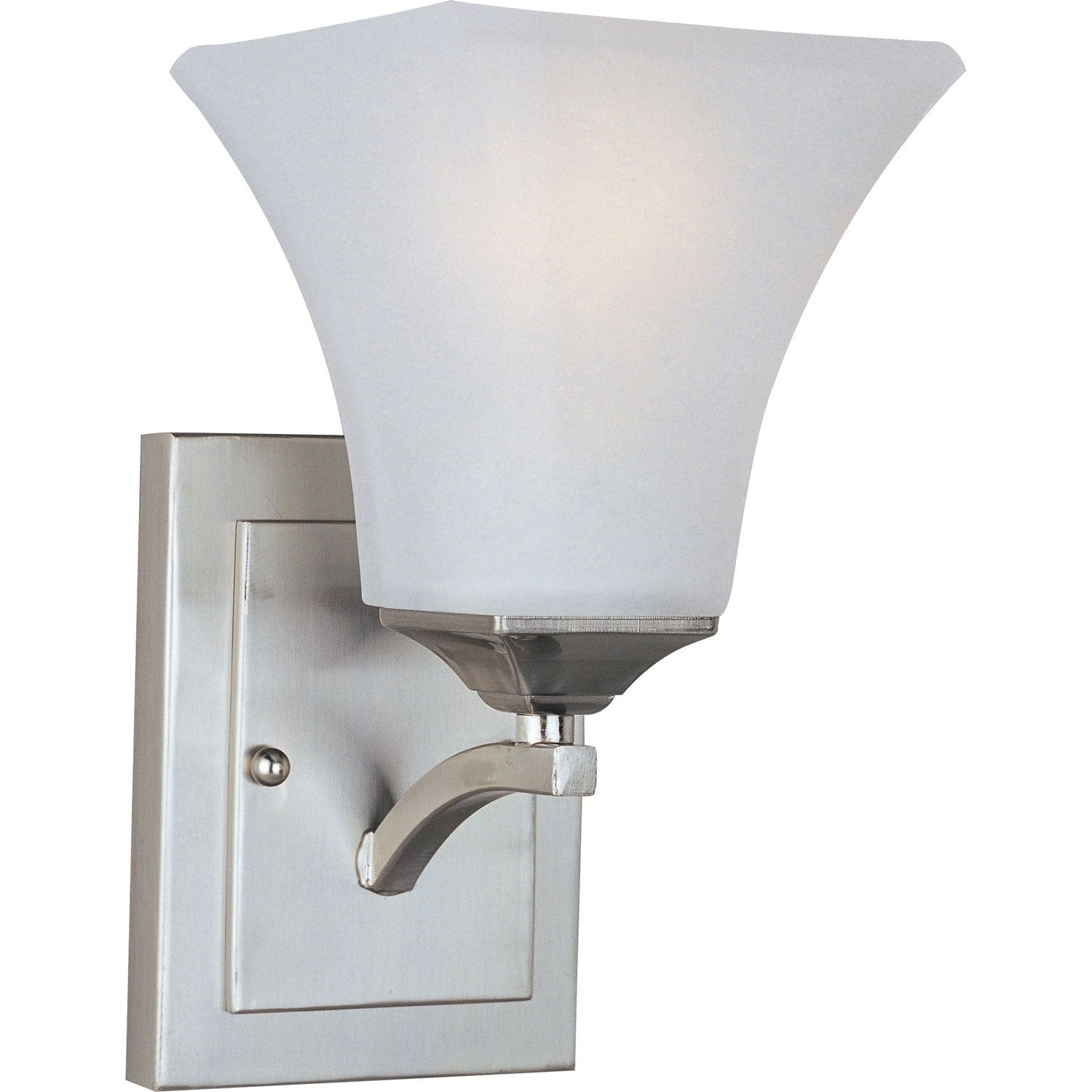 Maxim - 20098FTSN - One Light Wall Sconce - Aurora - Satin Nickel