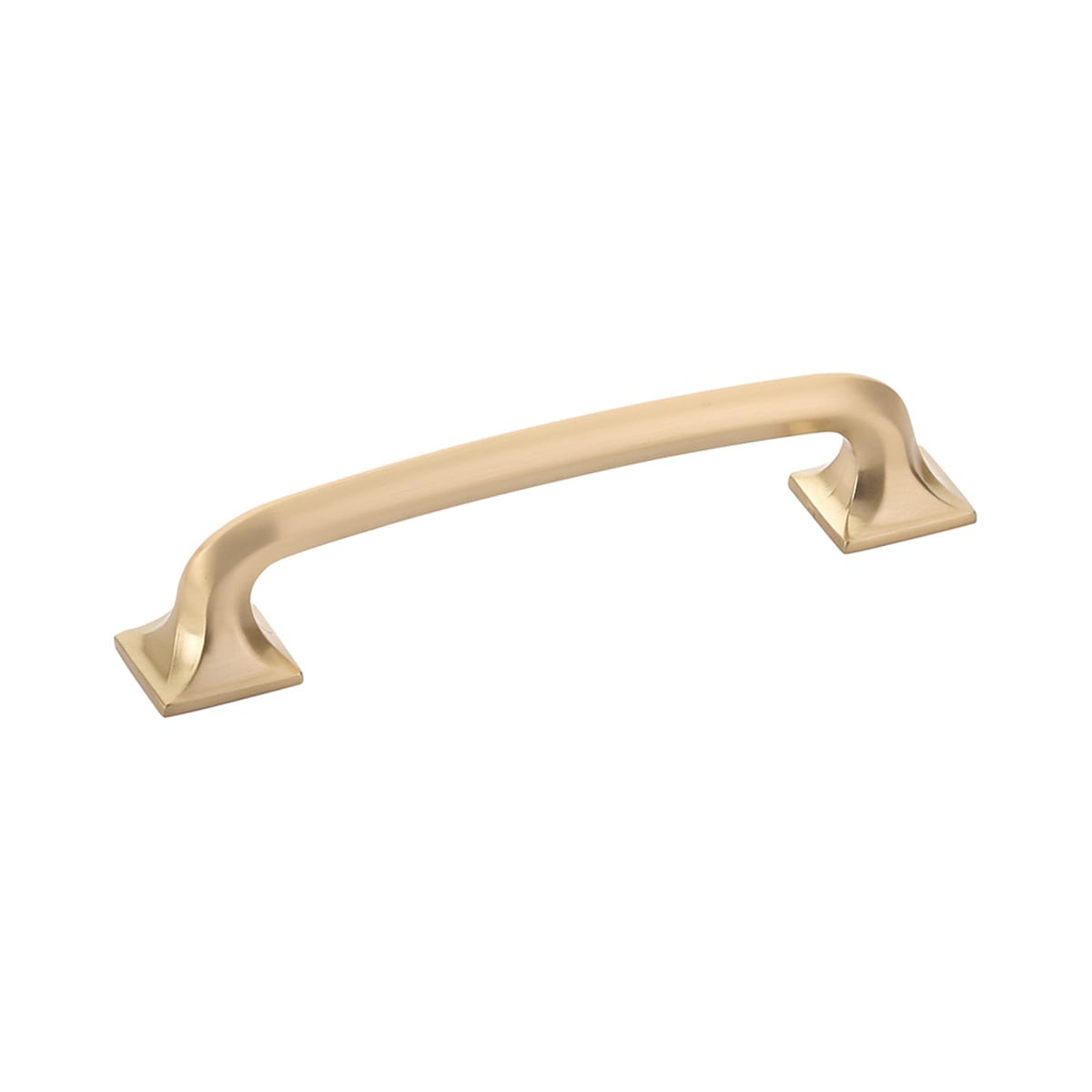 Northport 5" Center to Center Contemporary Rounded Cabinet Handle Pull with Square Footplates