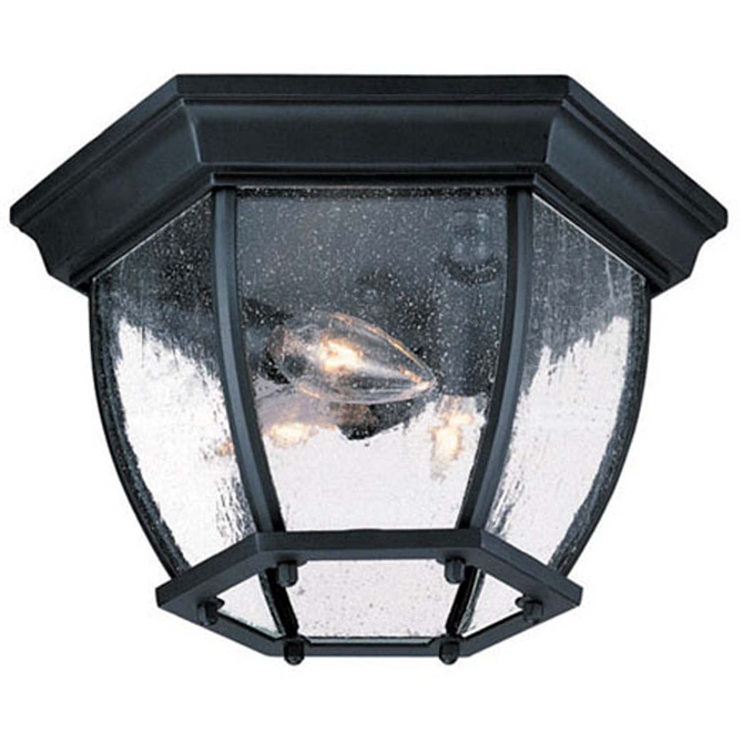 Acclaim Lighting - 5602BK/SD - Three Light Flushmount - Flushmounts - Matte Black