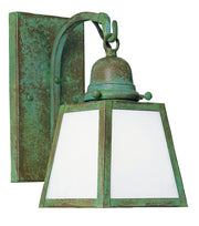 Arroyo - AB-1EWO-VP - One Light Wall Mount - A-Line - Verdigris Patina
