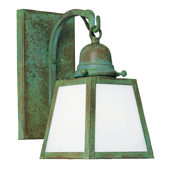 Arroyo - AB-1EWO-VP - One Light Wall Mount - A-Line - Verdigris Patina