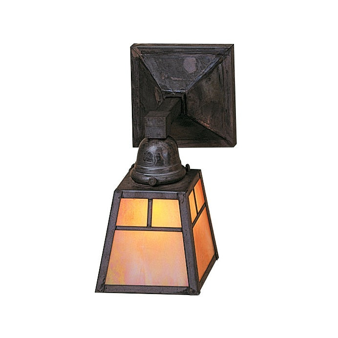 Arroyo - AS-1TGW-MB - One Light Wall Mount - A-Line - Mission Brown