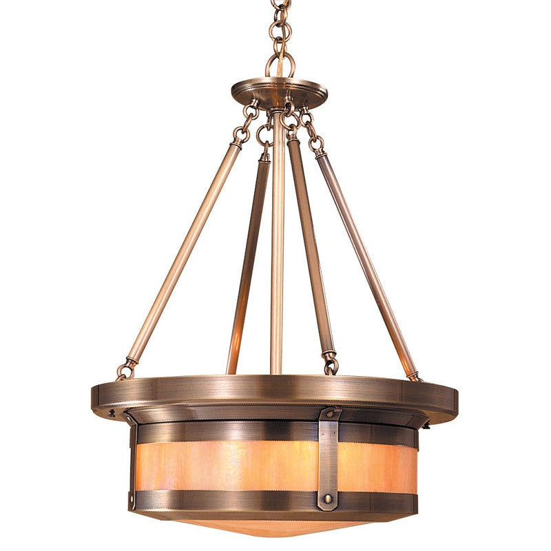 Arroyo - BCMH-20GW-AB - Four Light Pendant - Berkeley - Antique Brass
