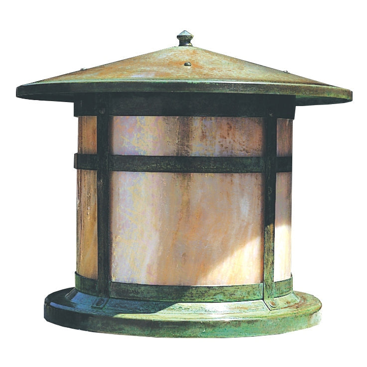 Arroyo - BC-14GW-VP - One Light Column Mount - Berkeley - Verdigris Patina