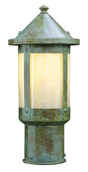 Arroyo - BP-6GW-VP - One Light Post Mount - Berkeley - Verdigris Patina