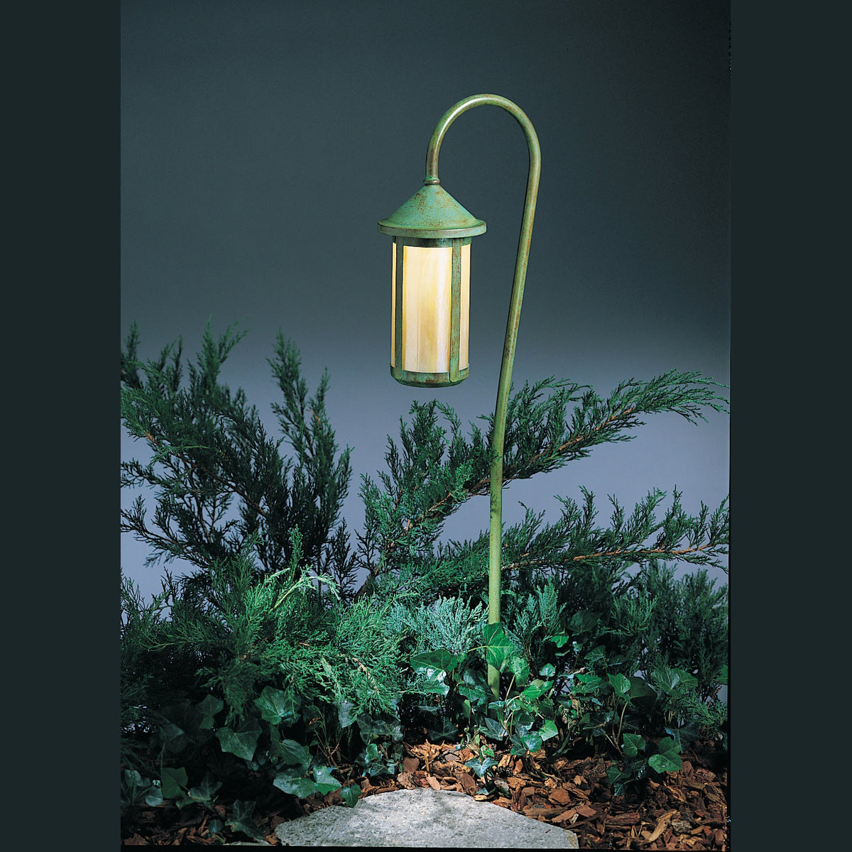 Arroyo - LV27-B6LGW-VP - One Light Landscape - Berkeley - Verdigris Patina