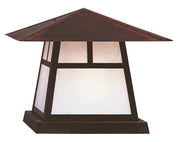 Arroyo - CC-15TWO-BZ - One Light Column Mount - Carmel - Bronze