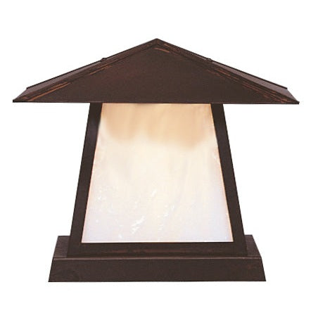 Arroyo - CC-12EWO-BZ - One Light Column Mount - Carmel - Bronze