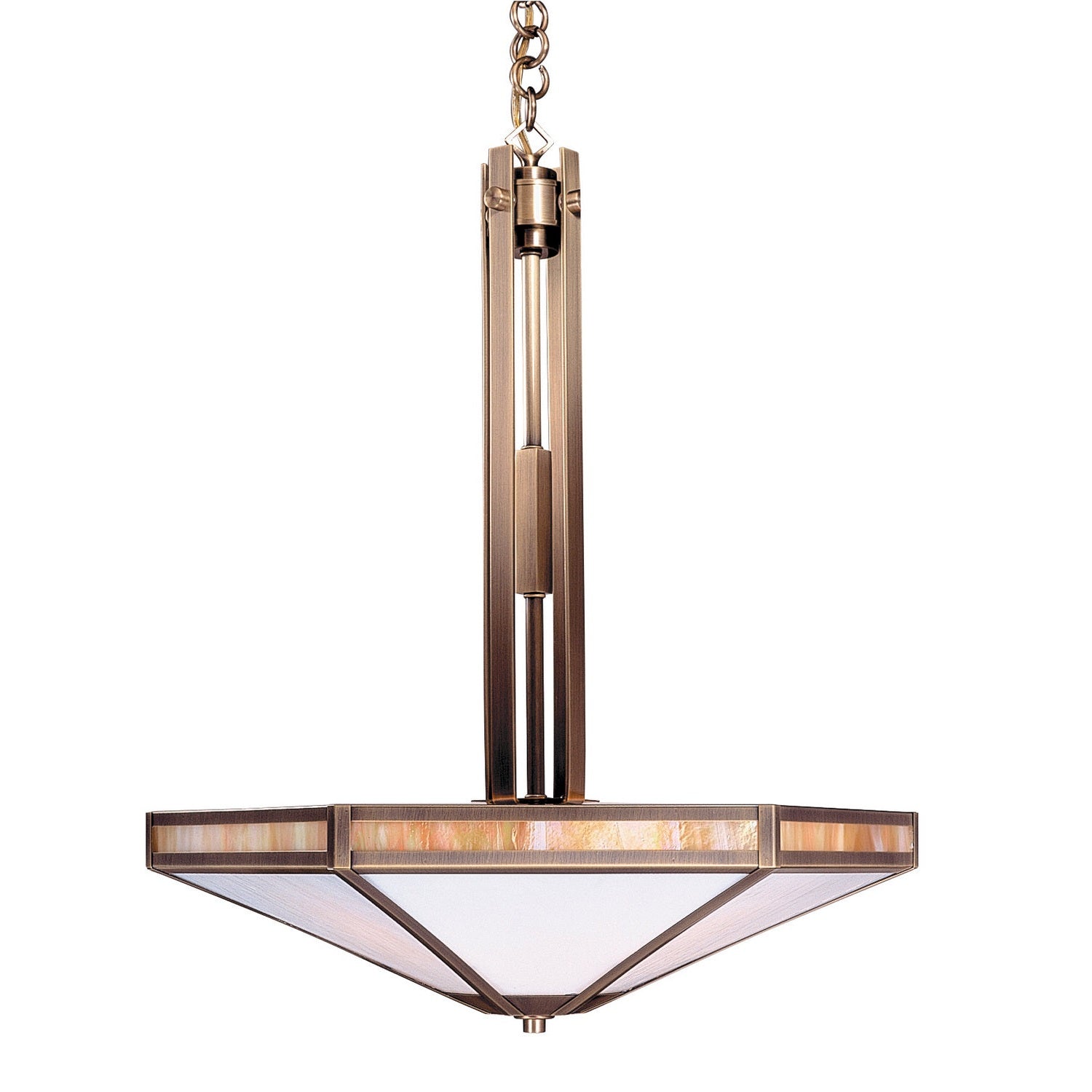 Arroyo - ETCH-21GWC-AB - Four Light Pendant - Etoile - Antique Brass