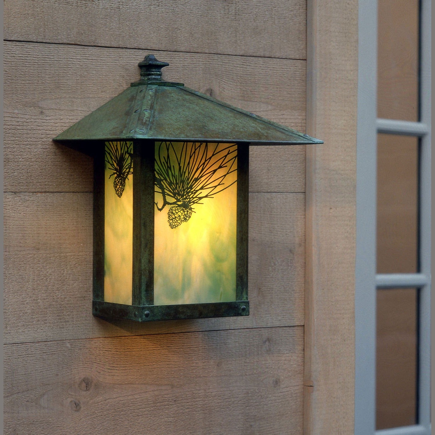 Arroyo - EW-12PFGW-VP - One Light Wall Mount - Evergreen - Verdigris Patina