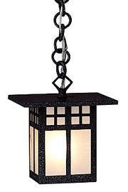 Arroyo - GH-6F-BK - One Light Pendant - Glasgow - Satin Black