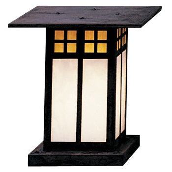 Arroyo - GC-9GWC-MB - One Light Column Mount - Glasgow - Mission Brown