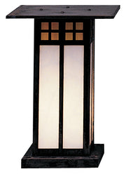 Arroyo - GC-9LGWC-MB - One Light Column Mount - Glasgow - Mission Brown