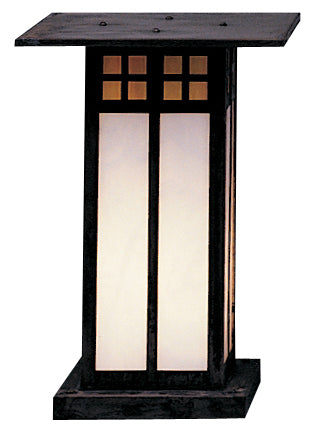 Arroyo - GC-9LGWC-MB - One Light Column Mount - Glasgow - Mission Brown