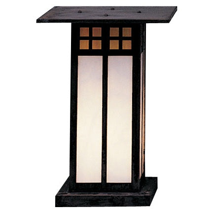 Arroyo - GC-9LGWC-MB - One Light Column Mount - Glasgow - Mission Brown
