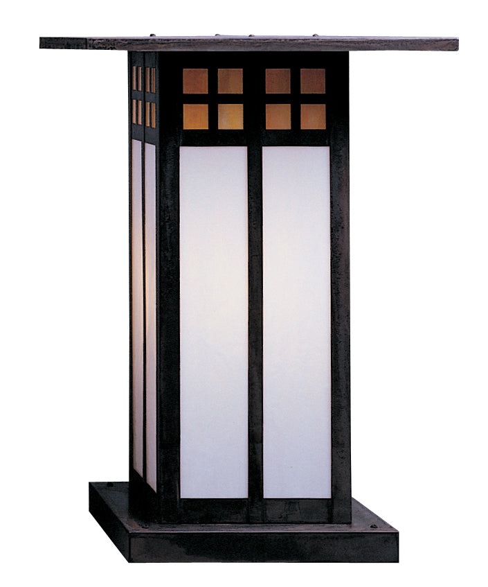 Arroyo - GC-18LGWC-MB - One Light Column Mount - Glasgow - Mission Brown