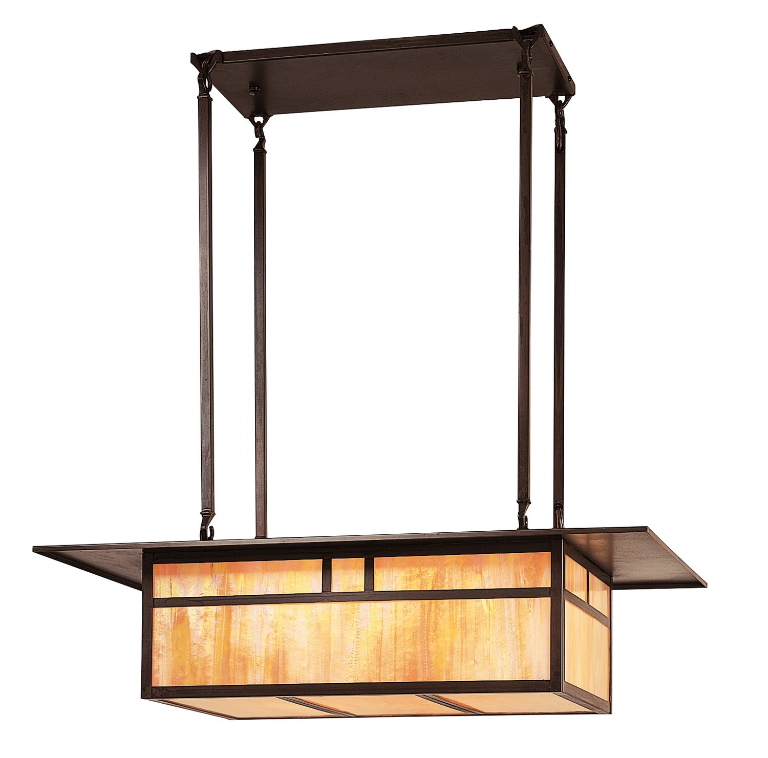 Arroyo - HCM-27DTGW-BZ - Four Light Pendant - Huntington - Bronze