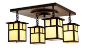 Arroyo - MCM-5/4TCR-BZ - Four Light Ceiling Mount - Mission - Bronze