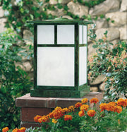 Arroyo - MC-15TWO-VP - One Light olumn Mount - Mission - Verdigris Patina