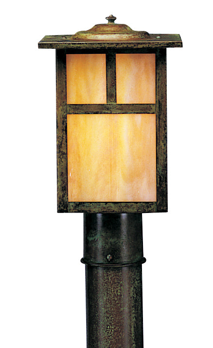 Arroyo - MP-7TGW-VP - One Light Outdoor Post Lamp - Mission - Verdigris Patina