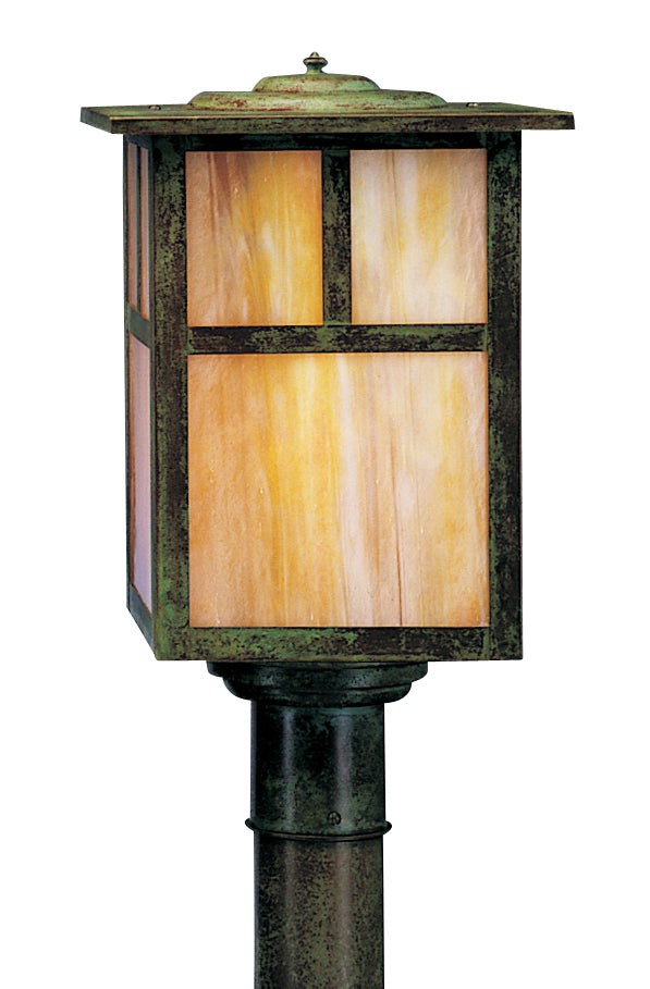 Arroyo - MP-10TGW-VP - One Light Outdoor Post Lamp - Mission - Verdigris Patina
