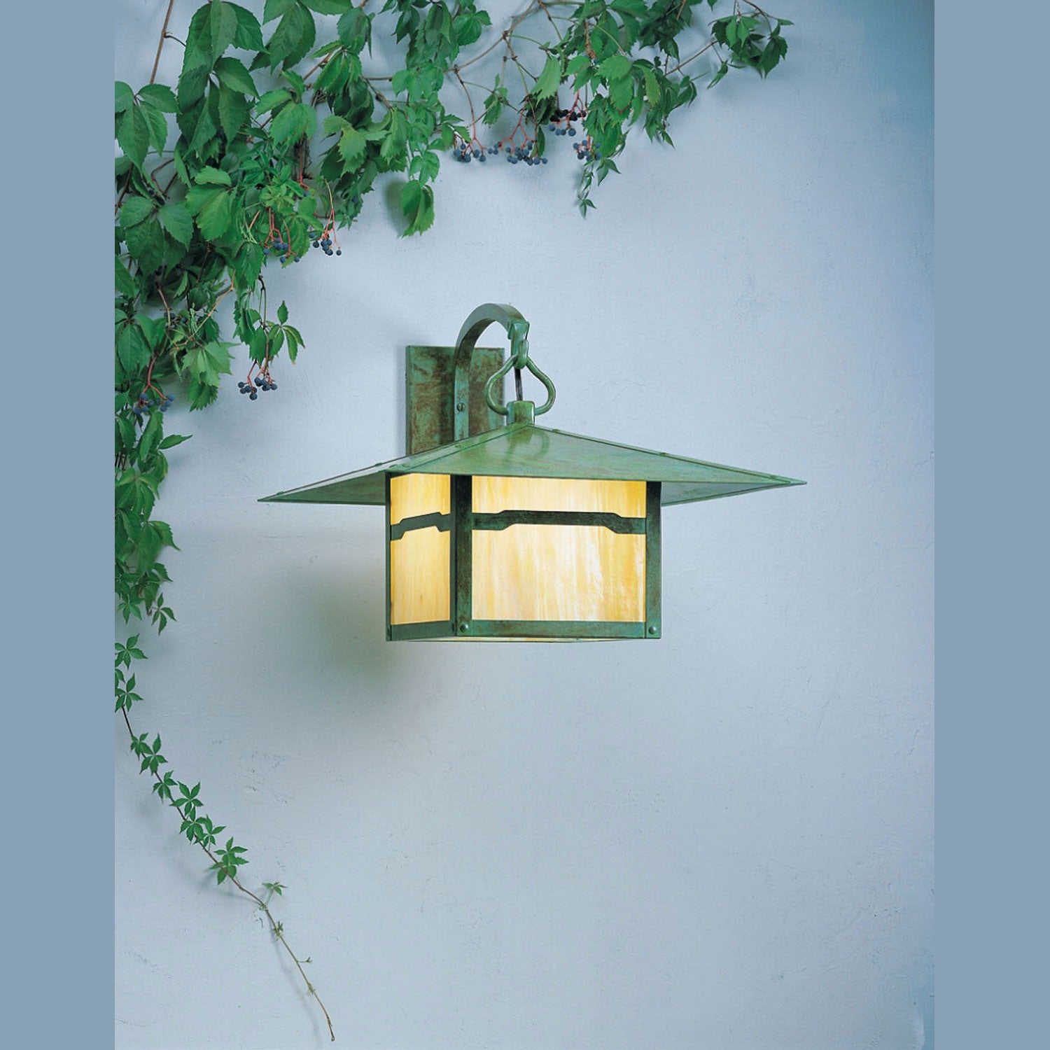 Arroyo - MB-20CLGW-VP - One Light Wall Mount - Monterey - Verdigris Patina