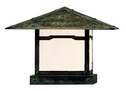 Arroyo - MC-12CLWO-VP - One Light olumn Mount - Monterey - Verdigris Patina