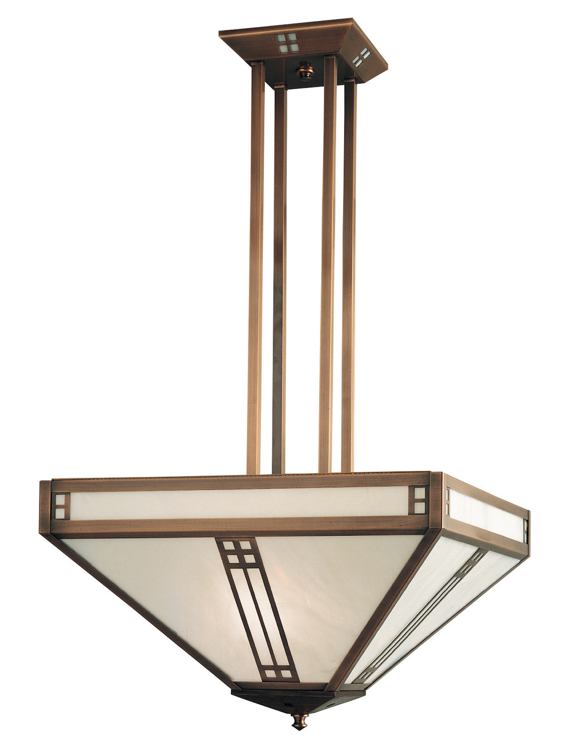 Arroyo - PCH-18WO-AC - Four Light Pendant - Prairie - Antique Copper
