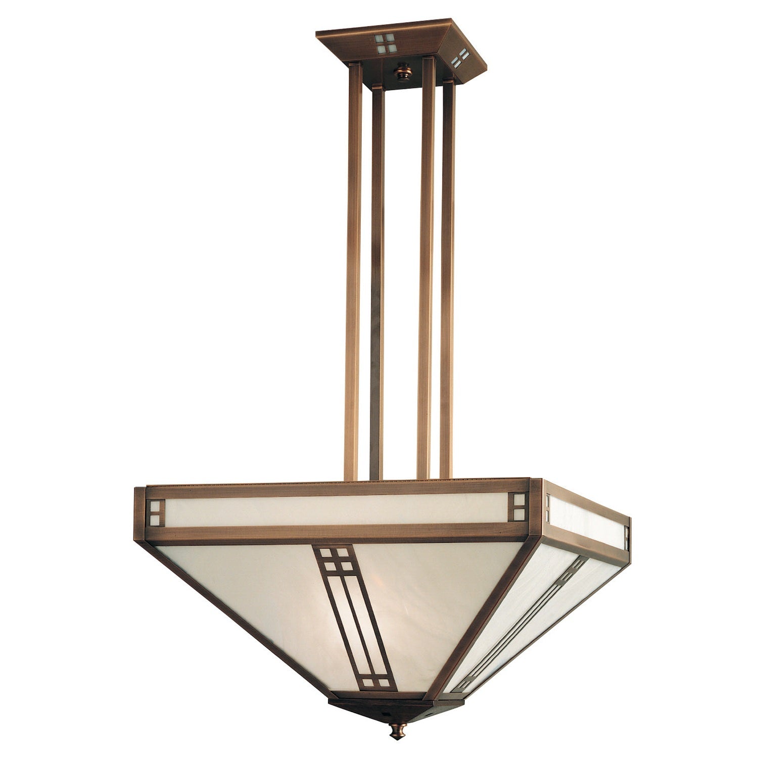 Arroyo - PCH-18WO-AC - Four Light Pendant - Prairie - Antique Copper