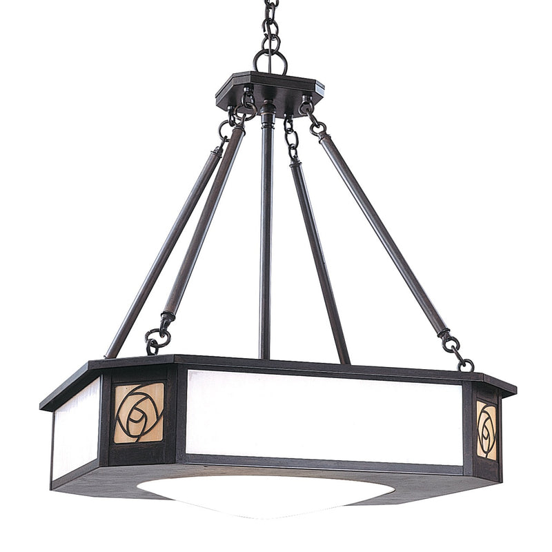 Arroyo - SCCH-21GWC-BZ - Four Light Pendant - Saint Clair - Bronze