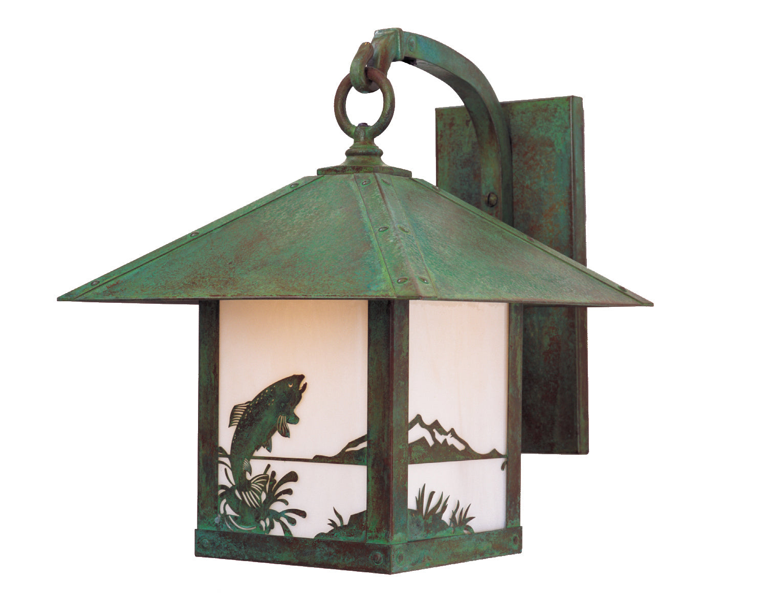 Arroyo - TRB-12TRWO-VP - One Light Wall Bracket - Timber Ridge - Verdigris Patina