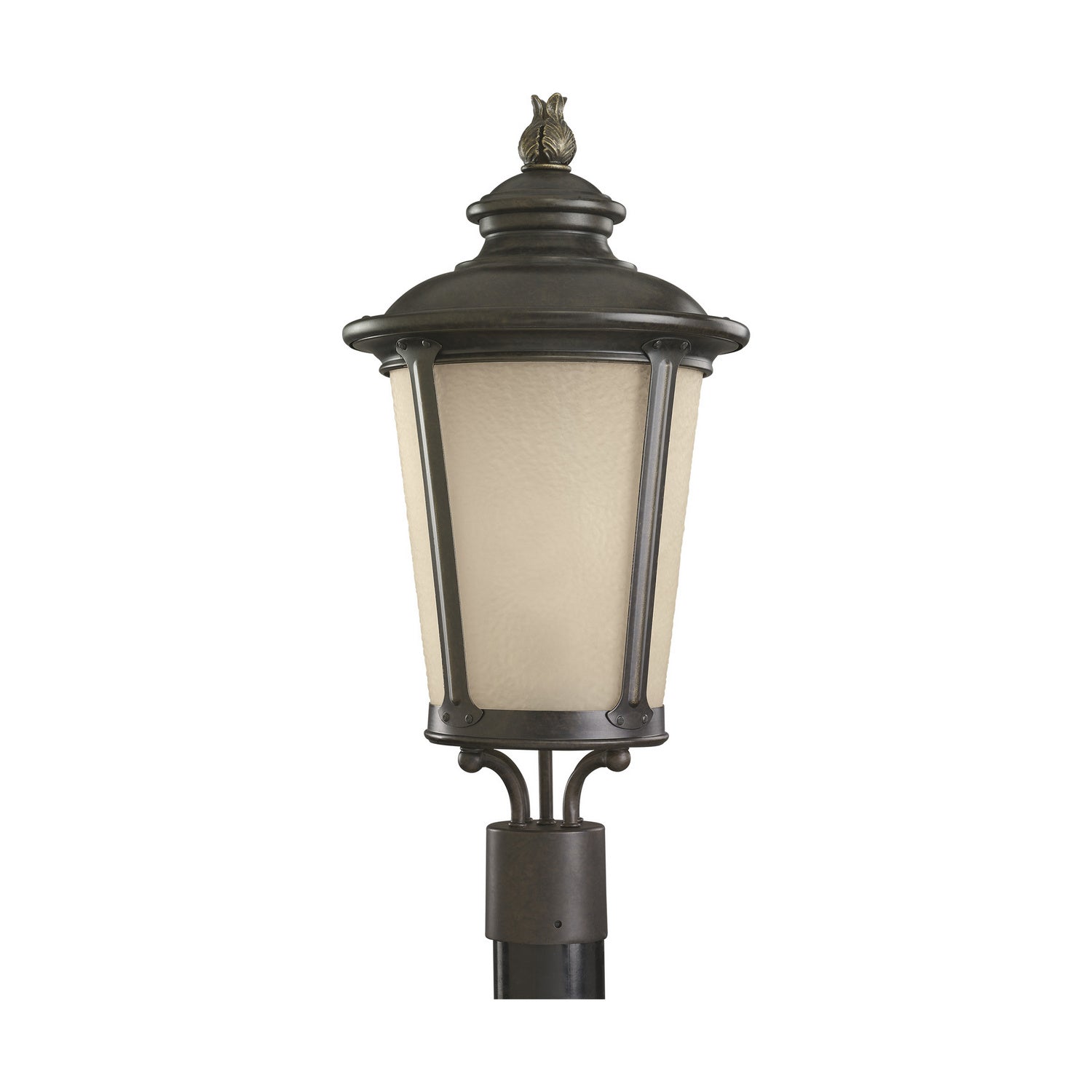 Generation Lighting - 82240-780 - One Light Outdoor Post Lantern - Cape May - Burled Iron