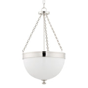 Hudson Valley - 327-PN - Three Light Pendant - Barrington - Polished Nickel