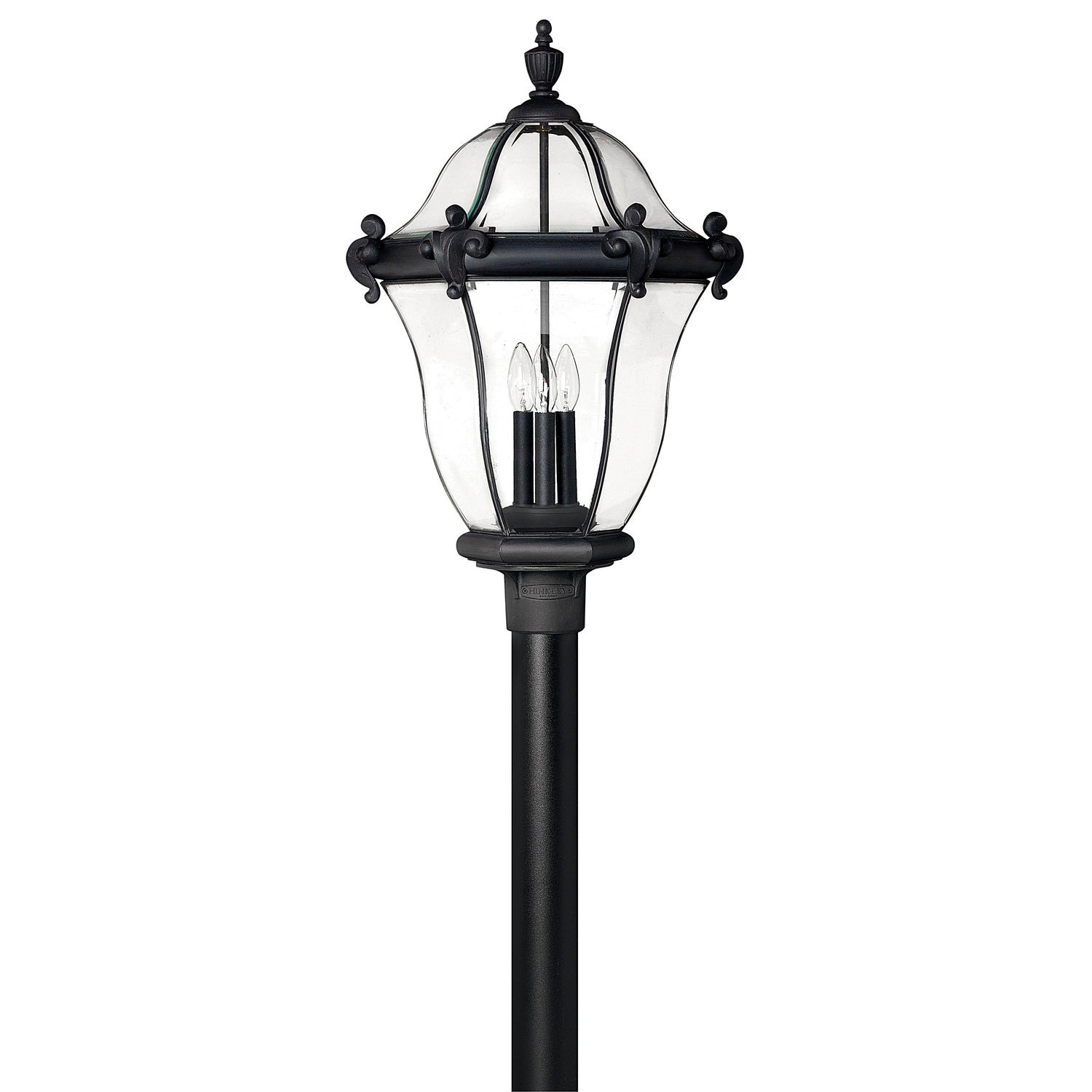 Hinkley - 2447MB - LED Post Top/ Pier Mount - San Clemente - Museum Black