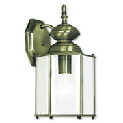 Livex Lighting - 2007-01 - One Light Outdoor Wall Lantern - Outdoor Basics - Antique Brass
