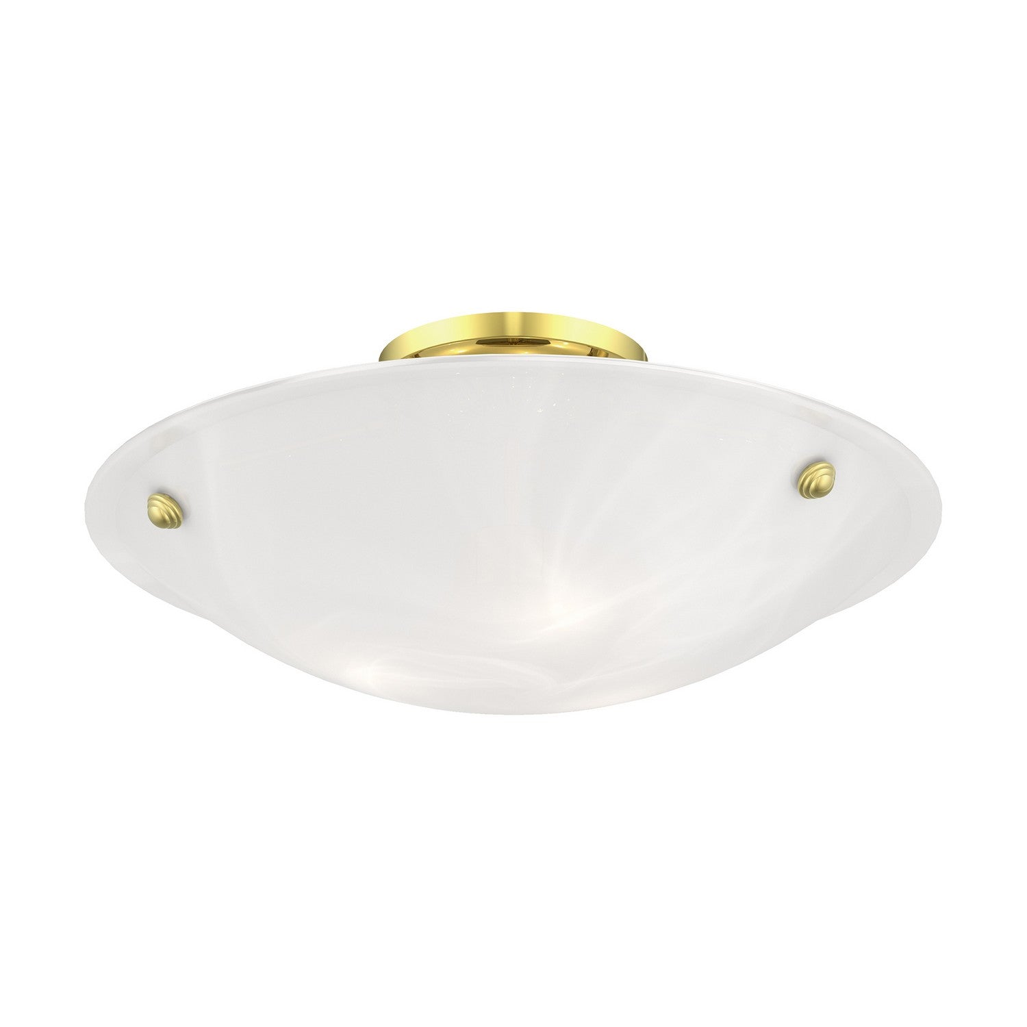 Livex Lighting - 4274-02 - Three Light Ceiling Mount - Oasis - Polished Brass