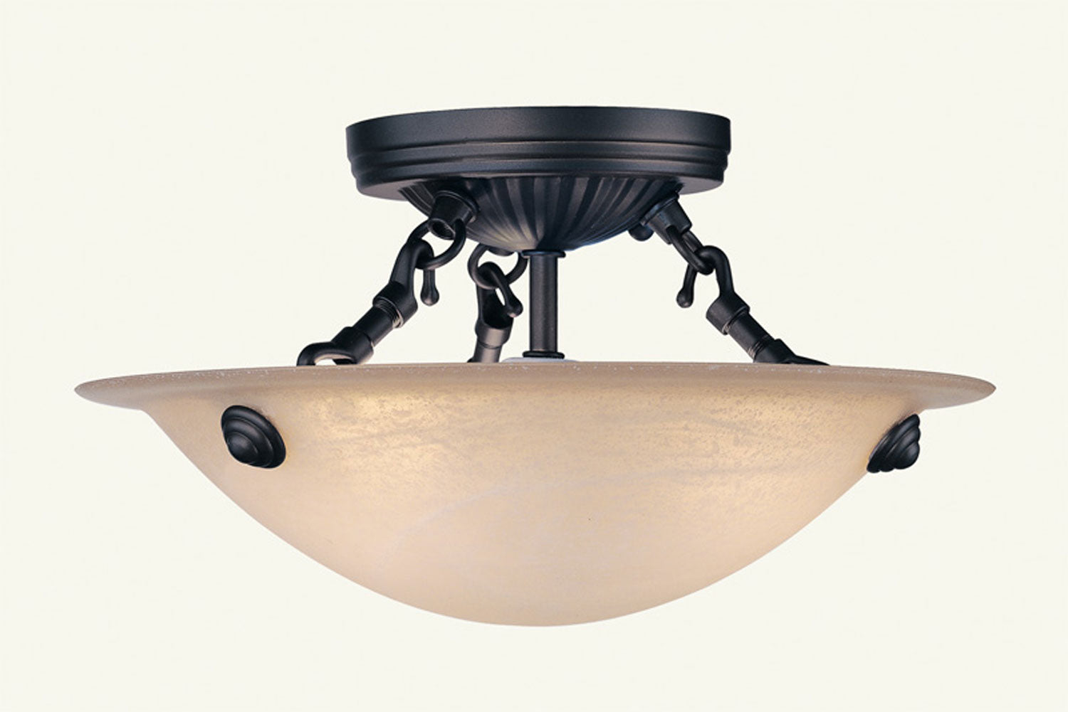Livex Lighting - 5624-07 - Three Light Ceiling Mount - Oasis - Bronze
